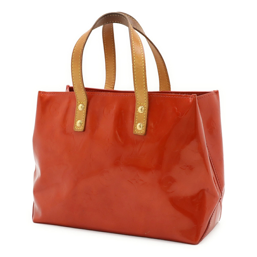 Louis Vuitton Tote Bag Lead Handbag Rouge Monogram Red Vernis Red